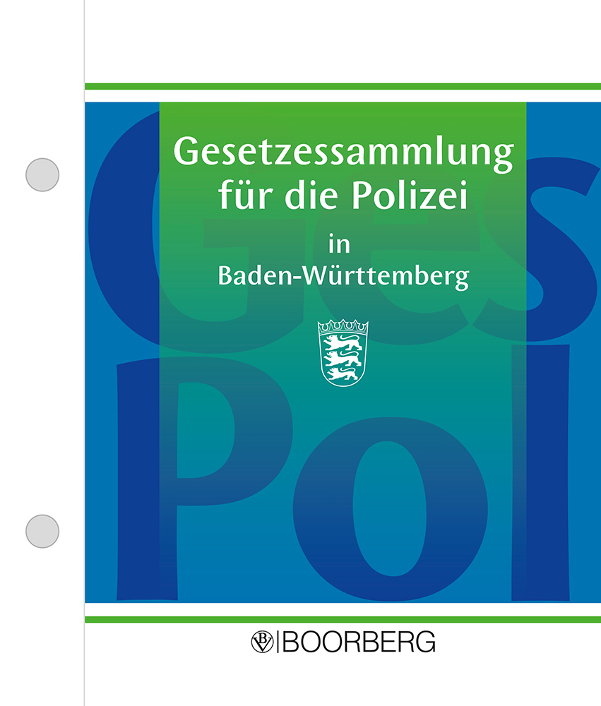 Gesetzessammlung für die Polizei in Baden-Württemberg