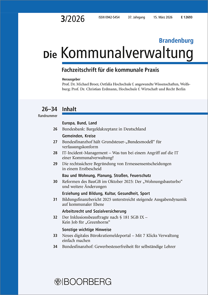 Die Kommunalverwaltung Brandenburg