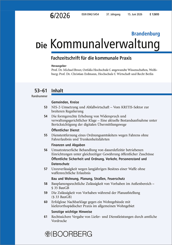 Die Kommunalverwaltung Brandenburg