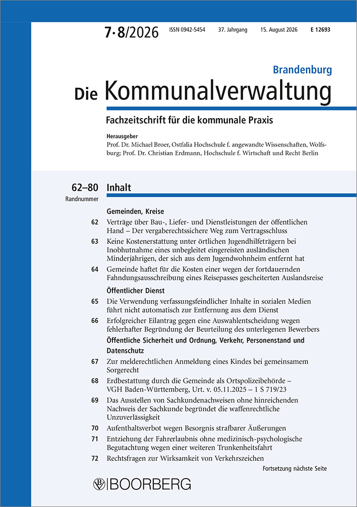 Die Kommunalverwaltung Brandenburg