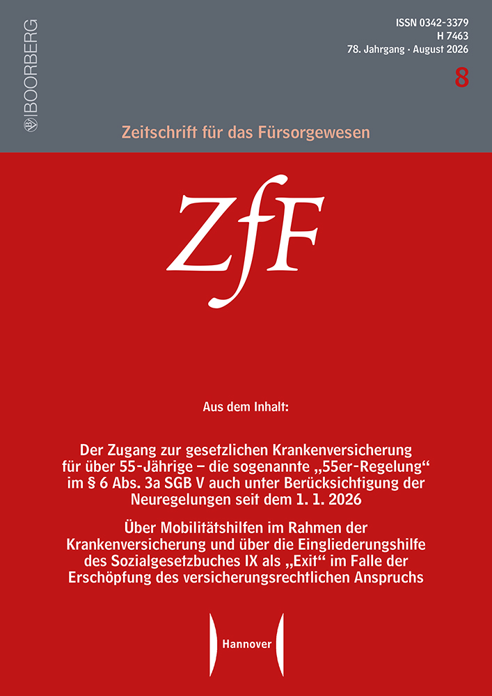 Zeitschrift für das Fürsorgewesen (ZfF)