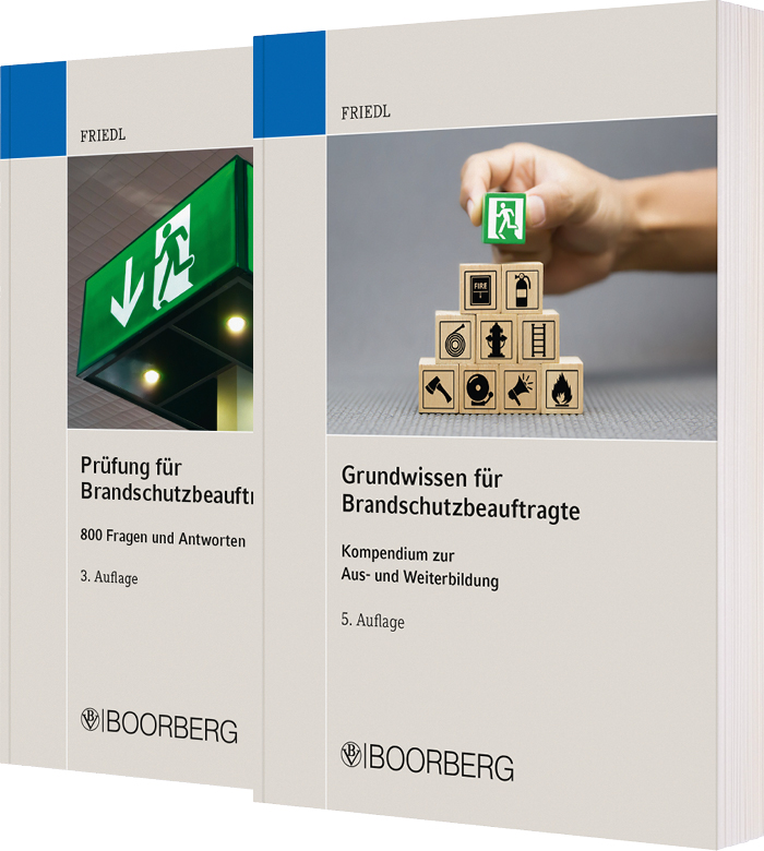 »Prüfung für Brandschutzbeauftragte« und »Grundwissen für Brandschutzbeauftragte«