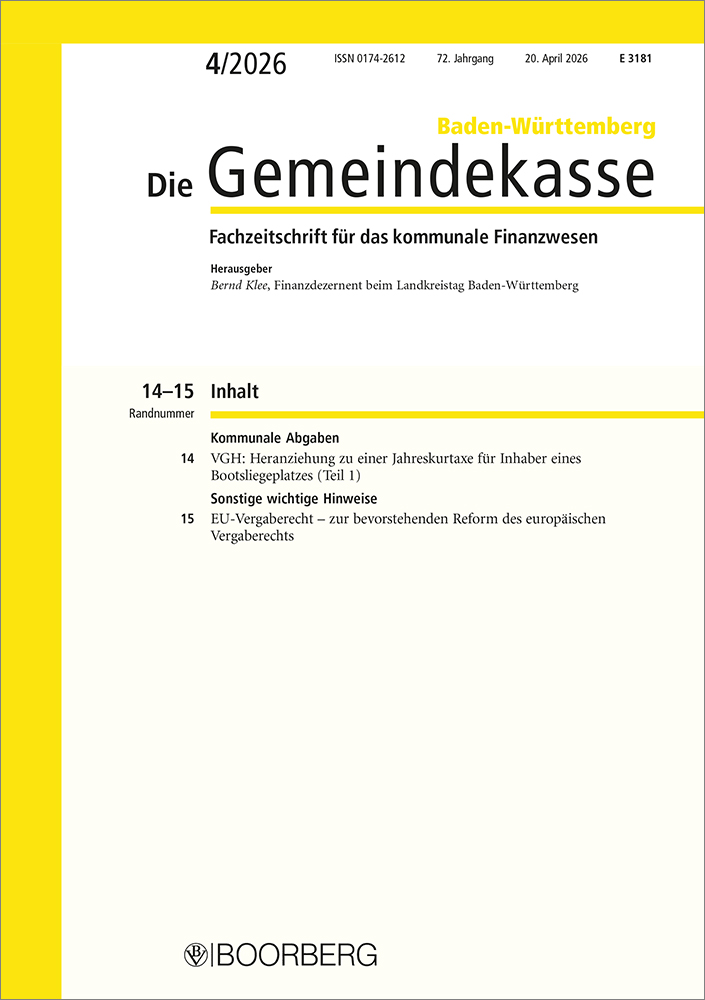 Die Gemeindekasse Baden-Württemberg