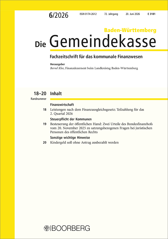 Die Gemeindekasse Baden-Württemberg