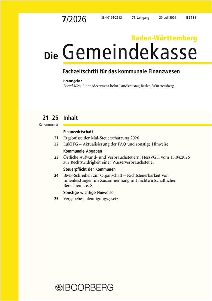 Die Gemeindekasse Baden-Württemberg