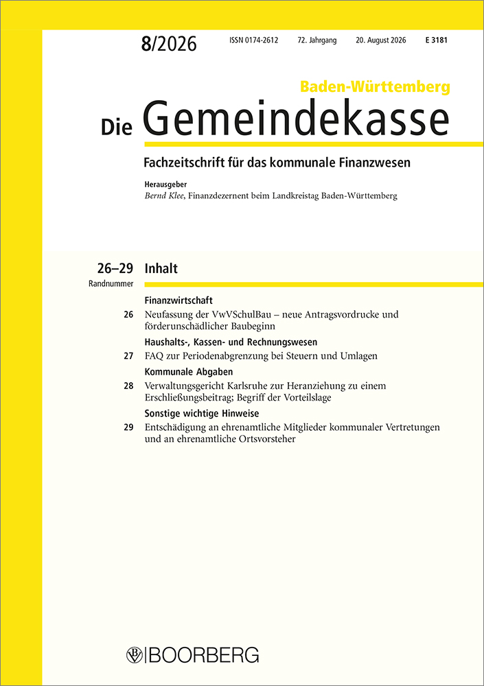 Die Gemeindekasse Baden-Württemberg