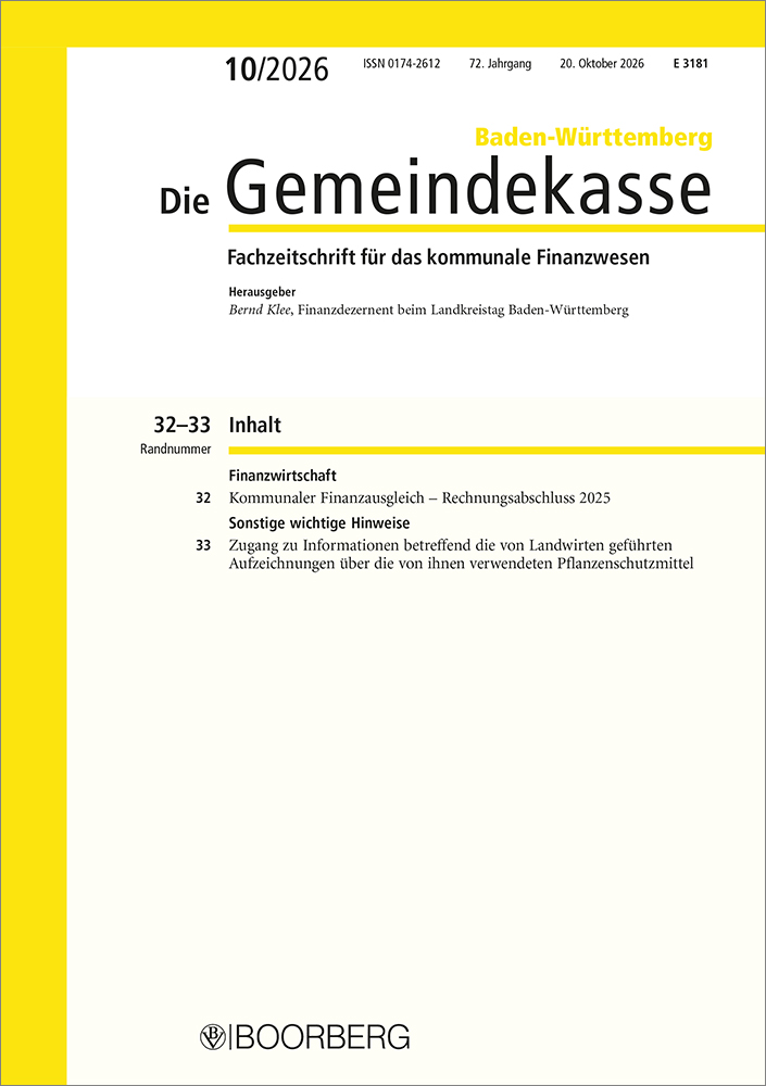 Die Gemeindekasse Baden-Württemberg