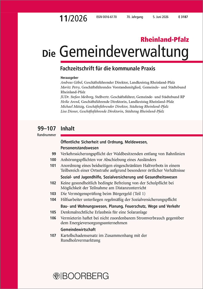 Die Gemeindeverwaltung Rheinland-Pfalz