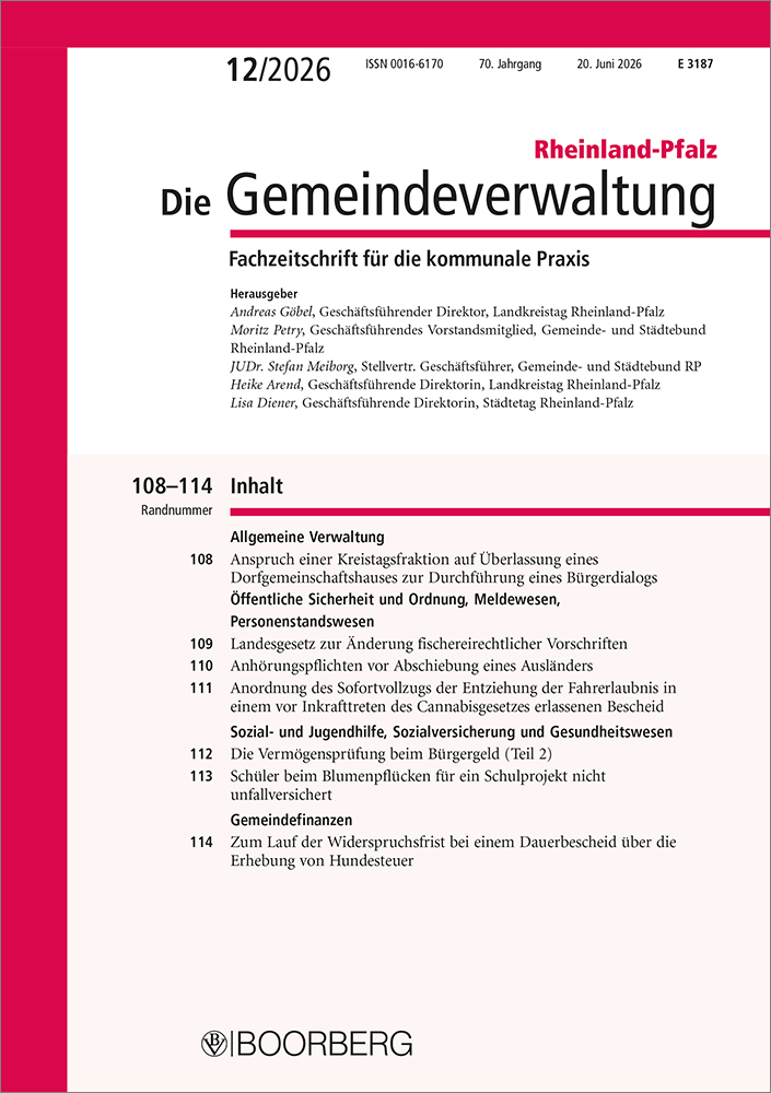 Die Gemeindeverwaltung Rheinland-Pfalz