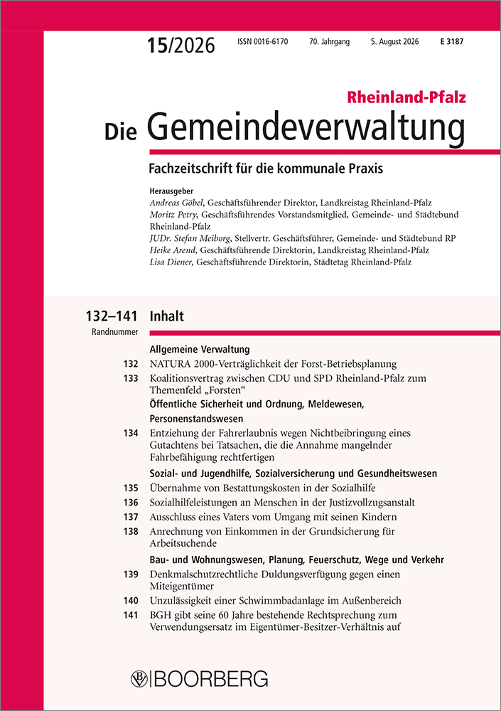 Die Gemeindeverwaltung Rheinland-Pfalz