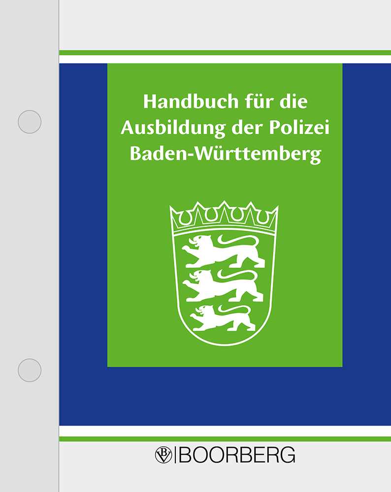 Handbuch für die Ausbildung der Polizei Baden-Württemberg