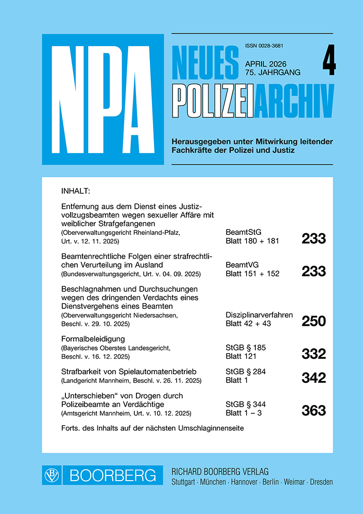 Neues Polizeiarchiv (NPA)