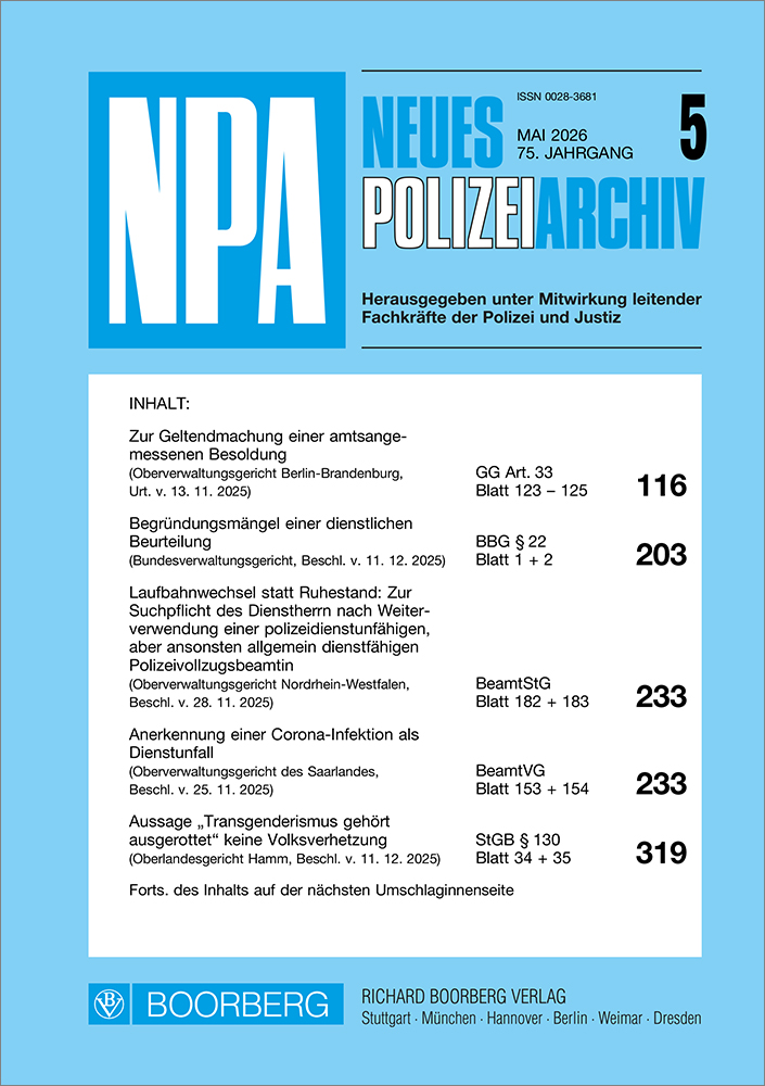 Neues Polizeiarchiv (NPA)