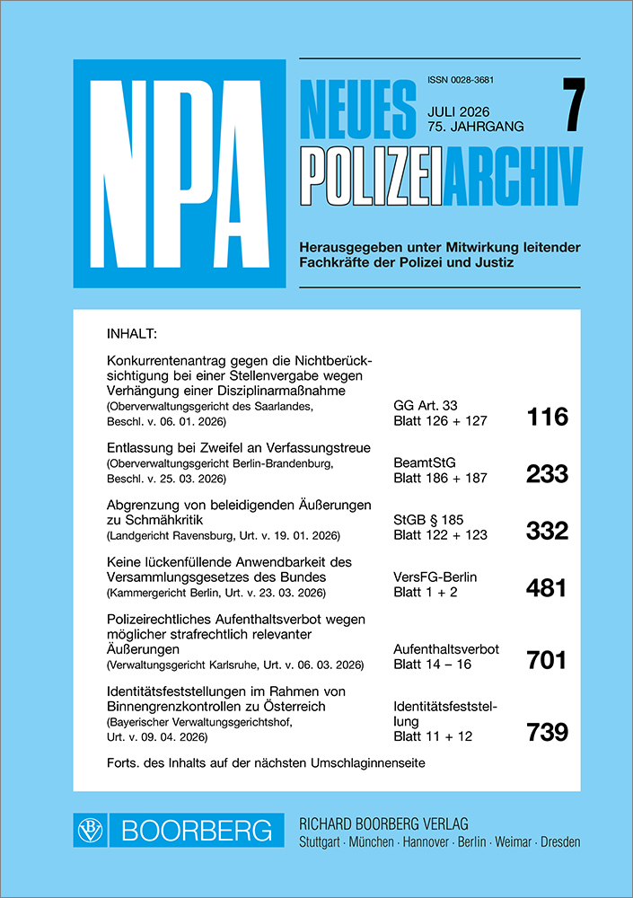 Neues Polizeiarchiv (NPA)