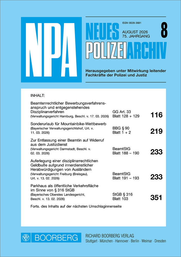 Neues Polizeiarchiv (NPA)