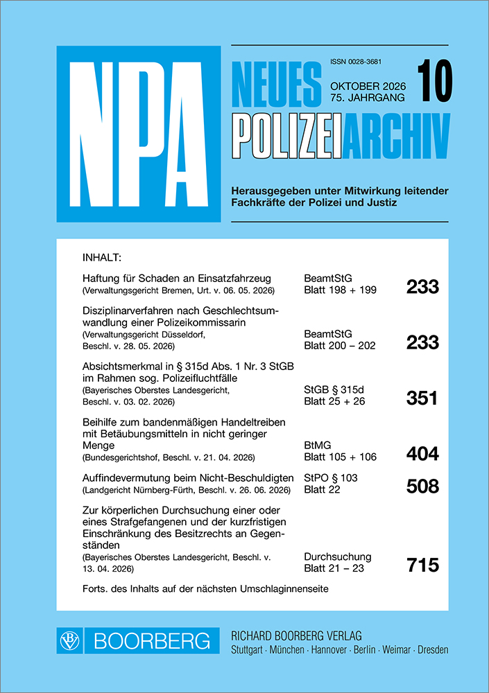 Neues Polizeiarchiv (NPA)