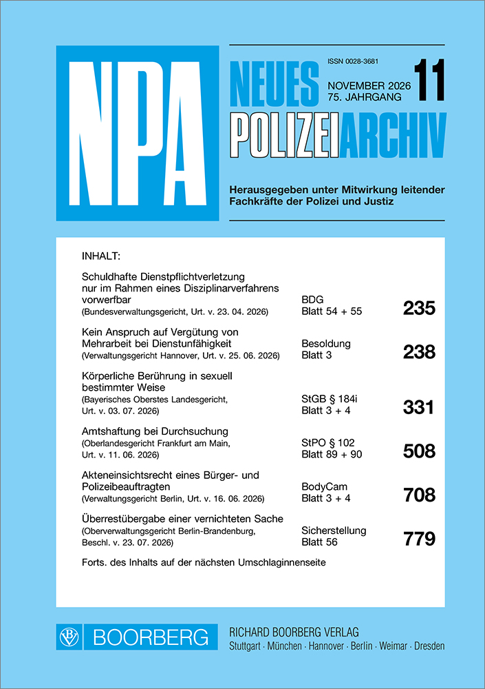 Neues Polizeiarchiv (NPA)