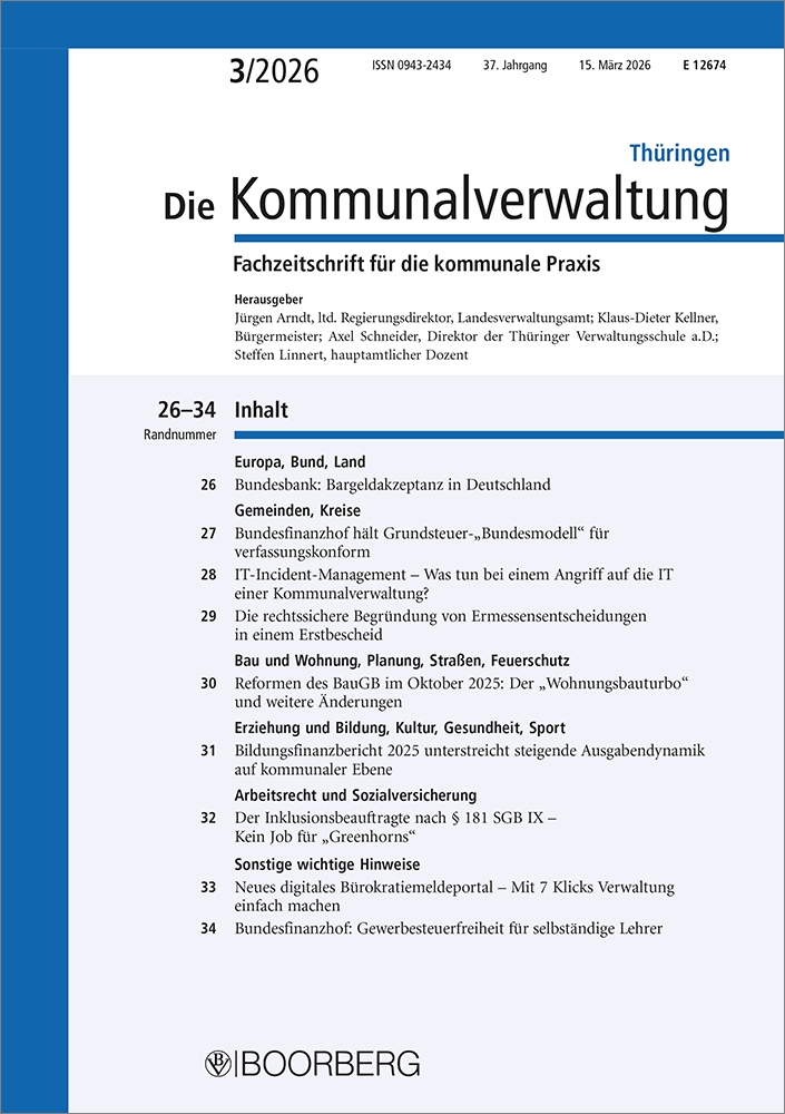 Die Kommunalverwaltung Thüringen