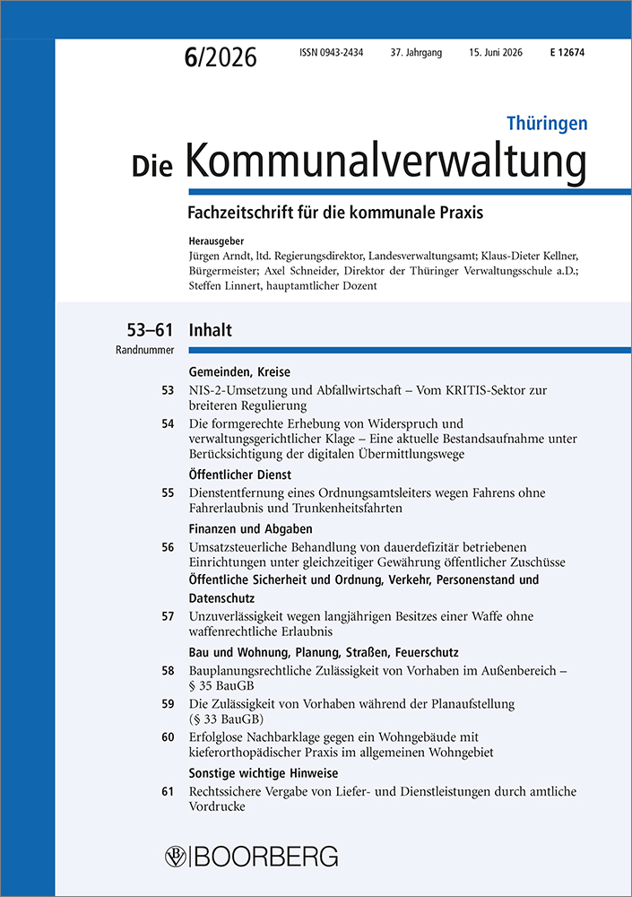 Die Kommunalverwaltung Thüringen