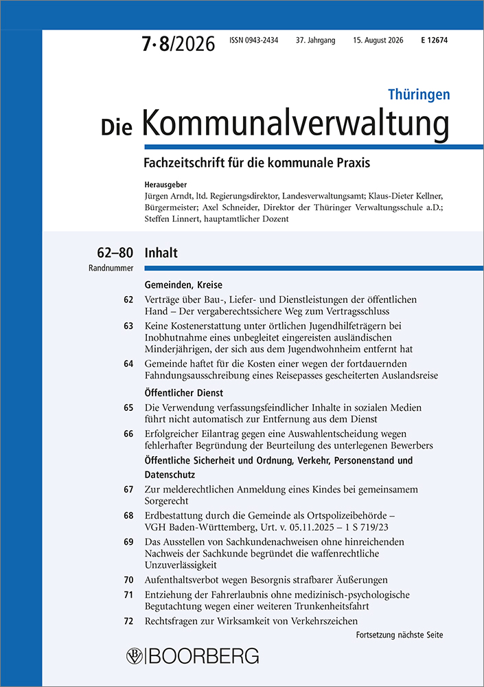Die Kommunalverwaltung Thüringen