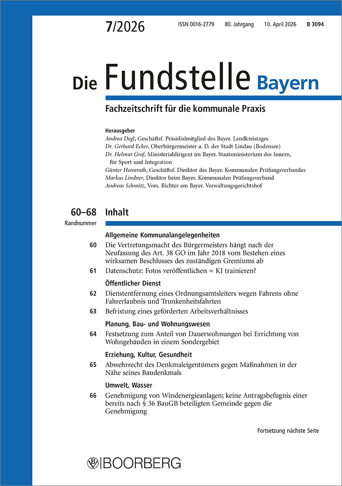 Die Fundstelle Bayern