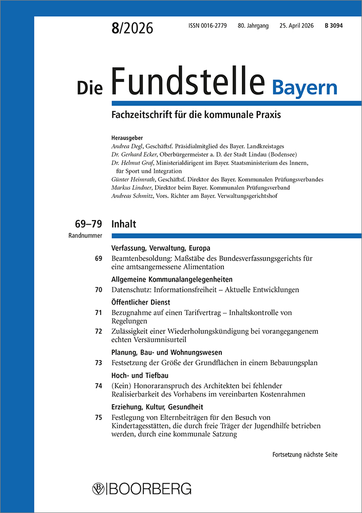 Die Fundstelle Bayern