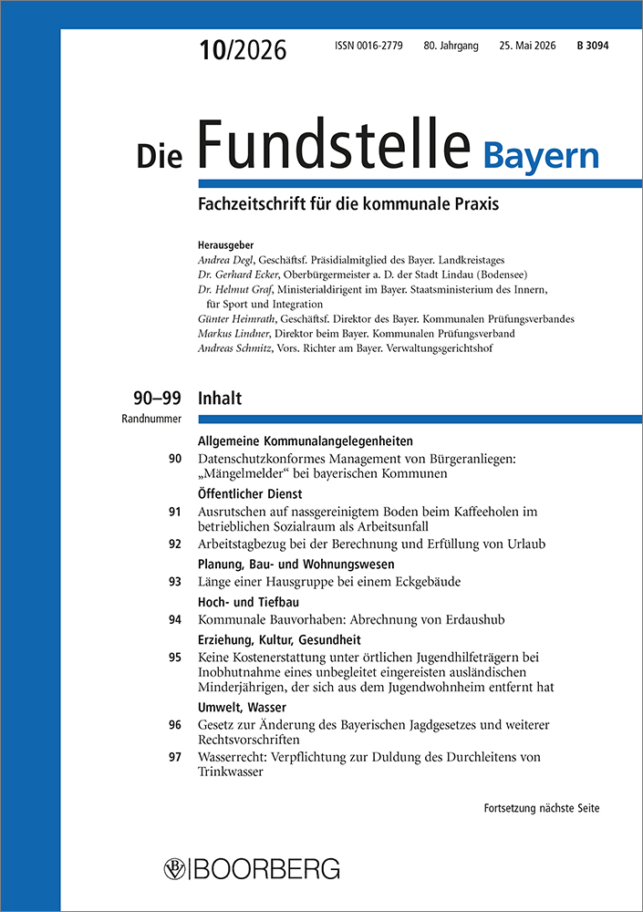 Die Fundstelle Bayern