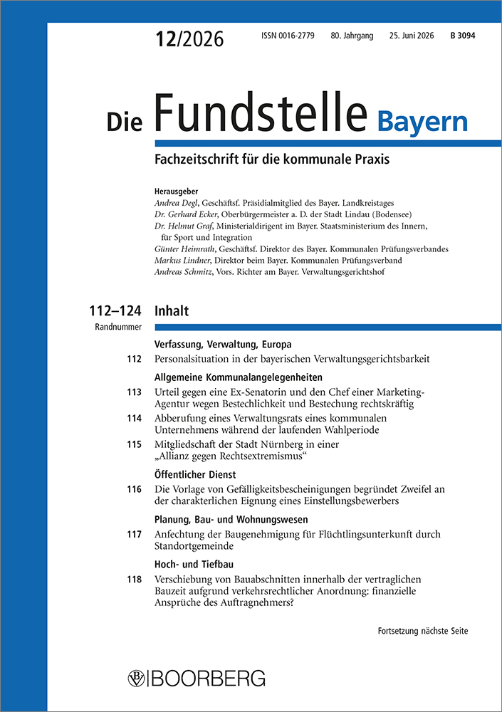 Die Fundstelle Bayern