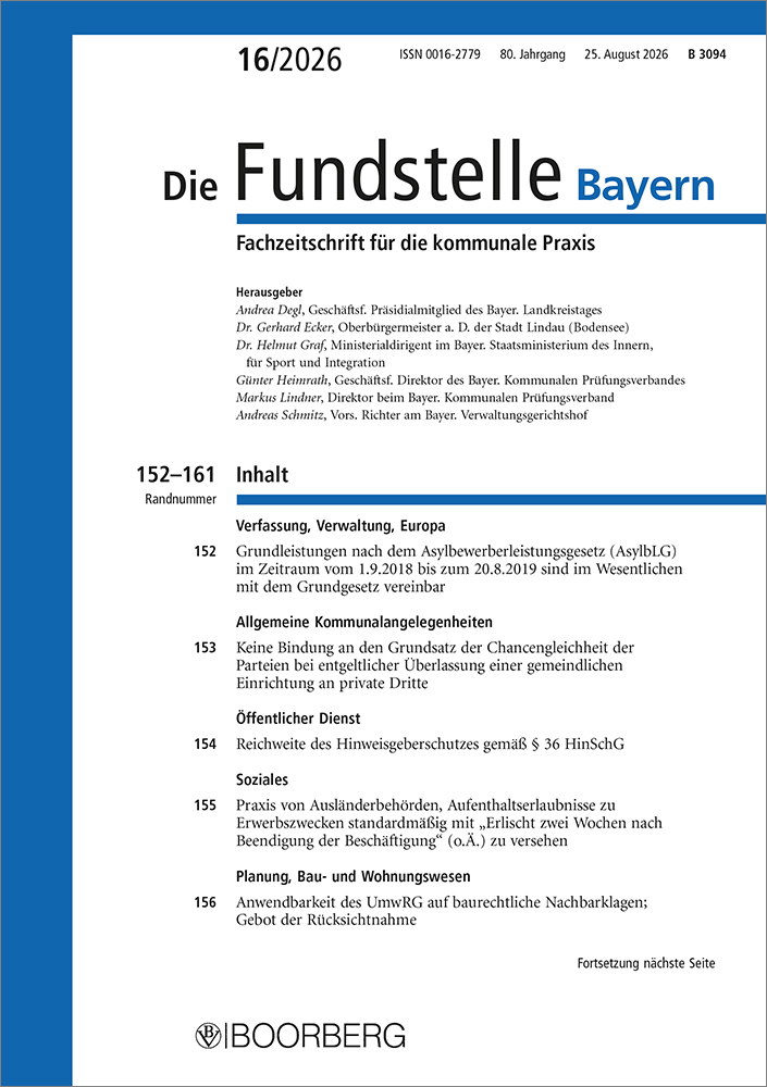 Die Fundstelle Bayern