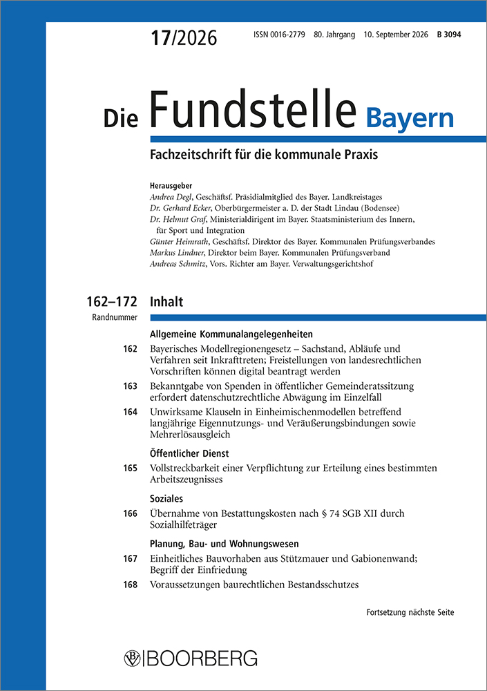 Die Fundstelle Bayern