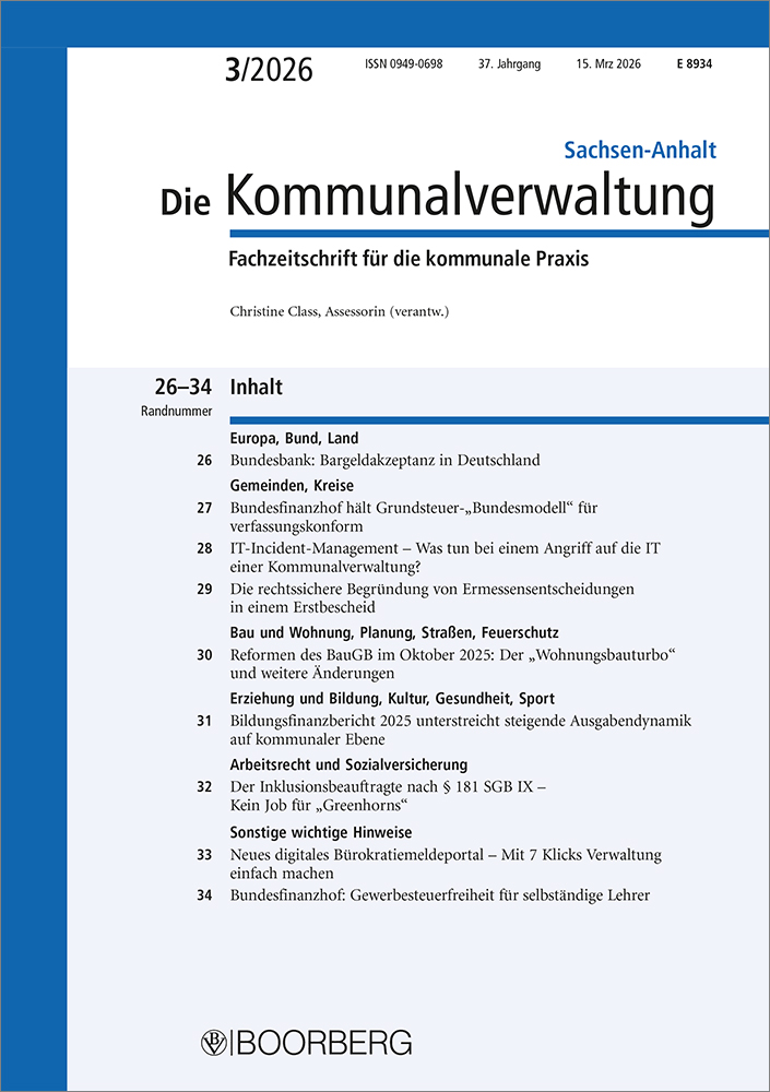 Die Kommunalverwaltung Sachsen-Anhalt