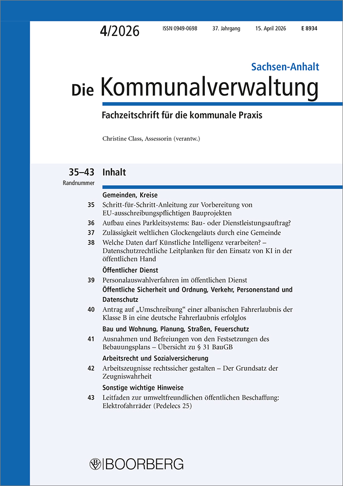 Die Kommunalverwaltung Sachsen-Anhalt