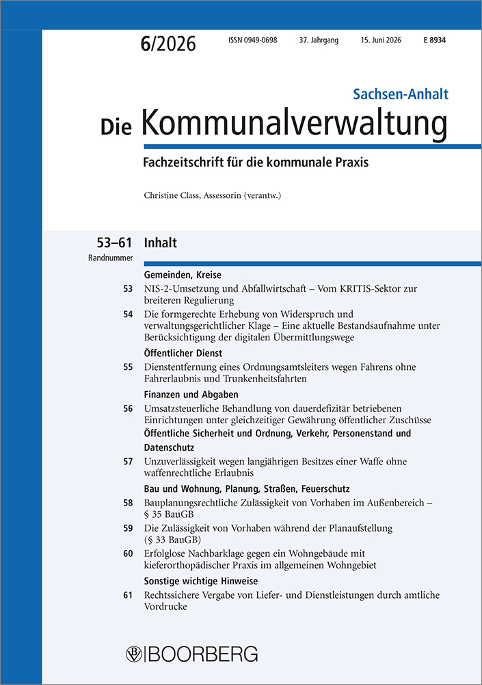 Die Kommunalverwaltung Sachsen-Anhalt