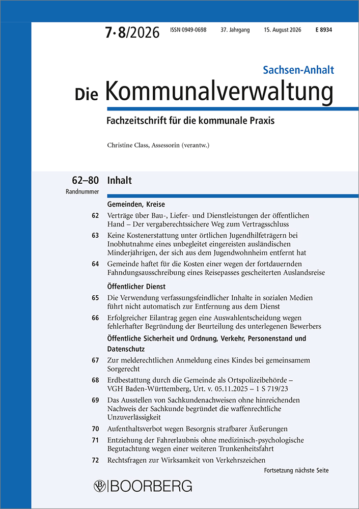 Die Kommunalverwaltung Sachsen-Anhalt