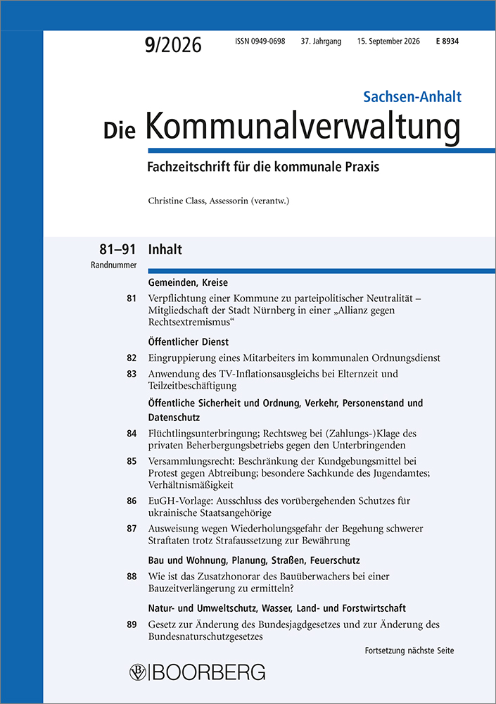 Die Kommunalverwaltung Sachsen-Anhalt