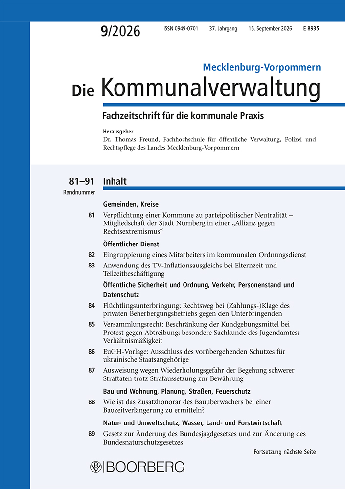 Die Kommunalverwaltung Mecklenburg-Vorpommern