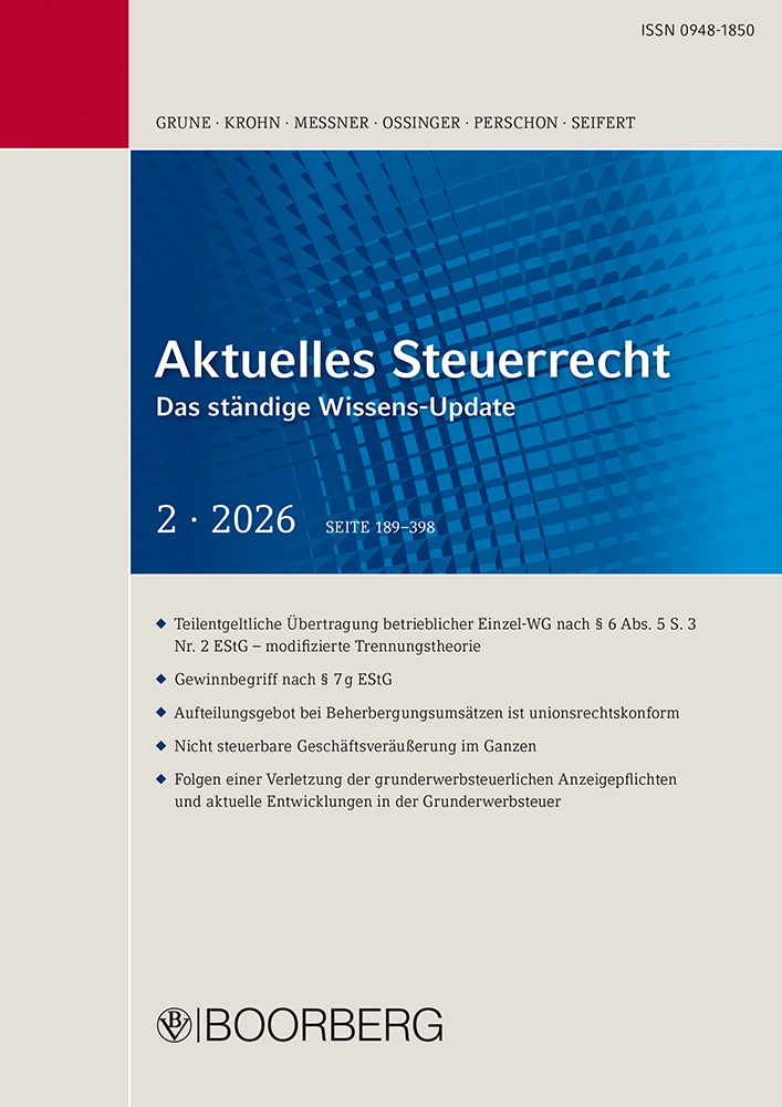 Aktuelles Steuerrecht