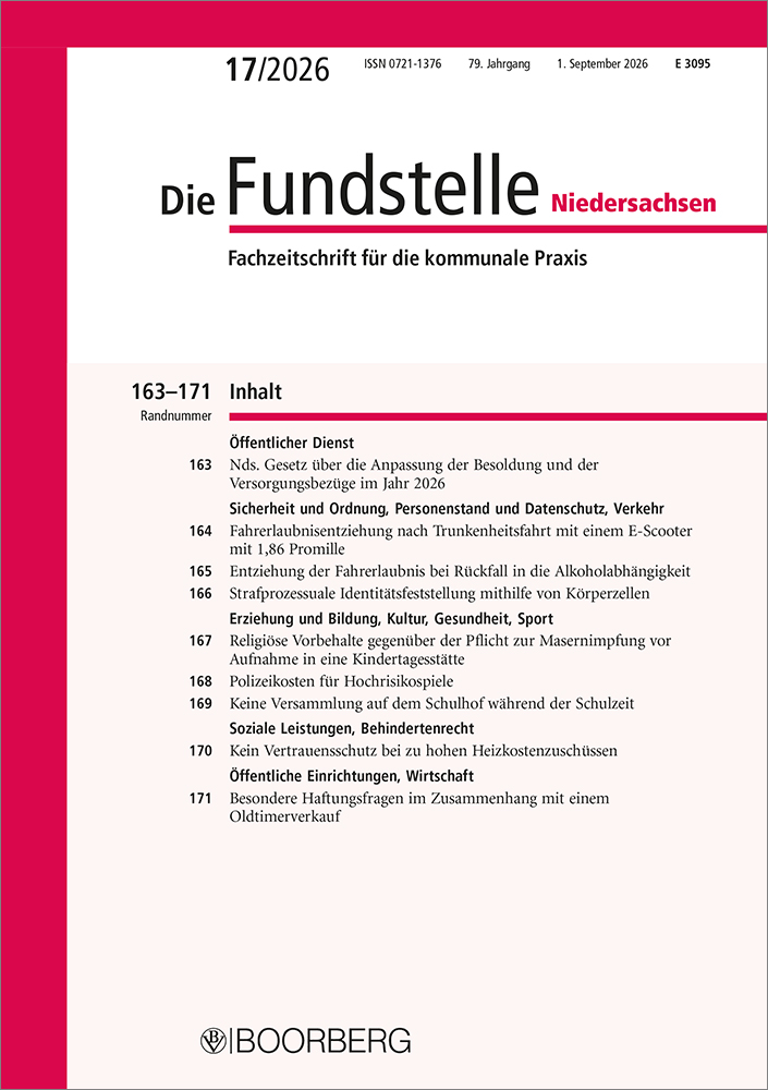 Die Fundstelle Niedersachsen