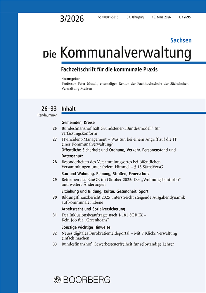 Die Kommunalverwaltung Sachsen