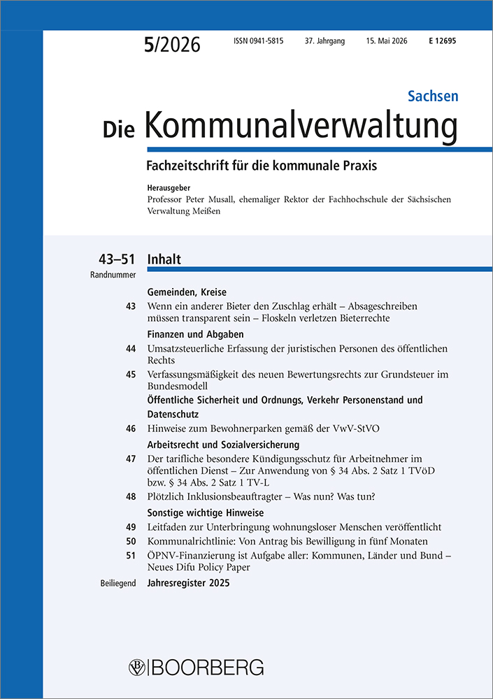 Die Kommunalverwaltung Sachsen