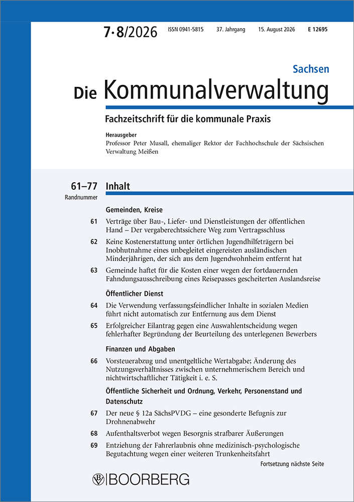 Die Kommunalverwaltung Sachsen