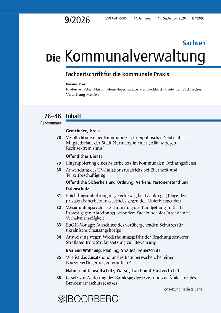 Die Kommunalverwaltung Sachsen