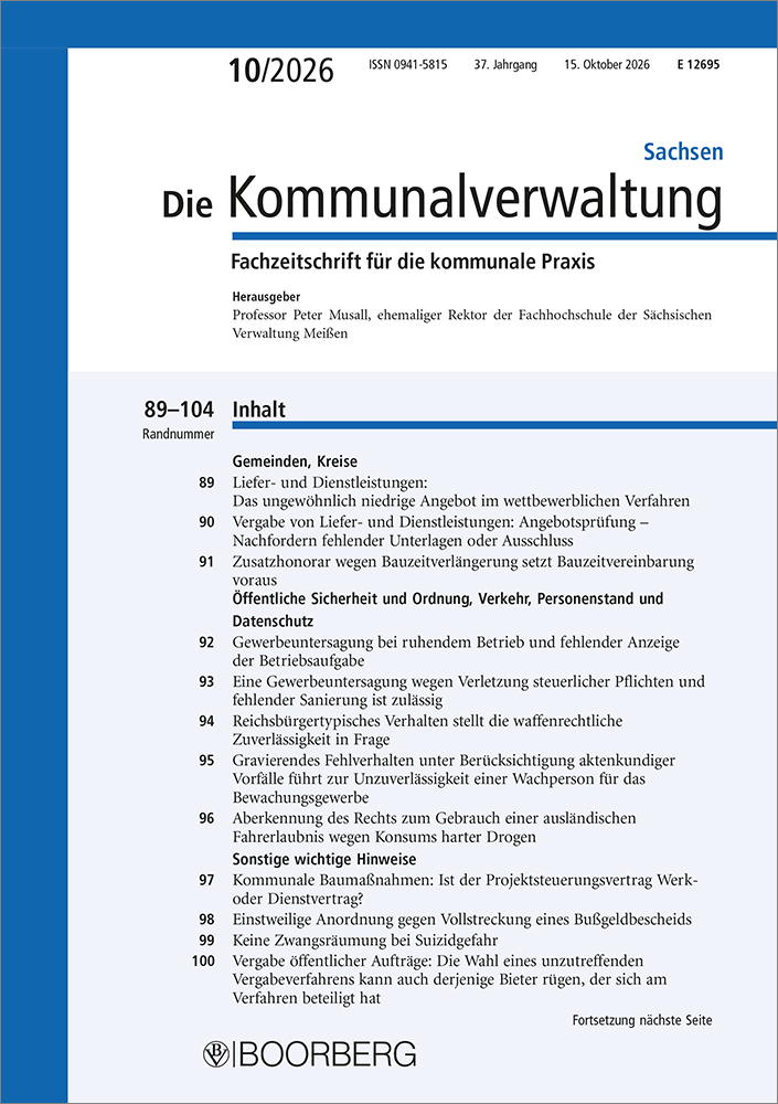Die Kommunalverwaltung Sachsen