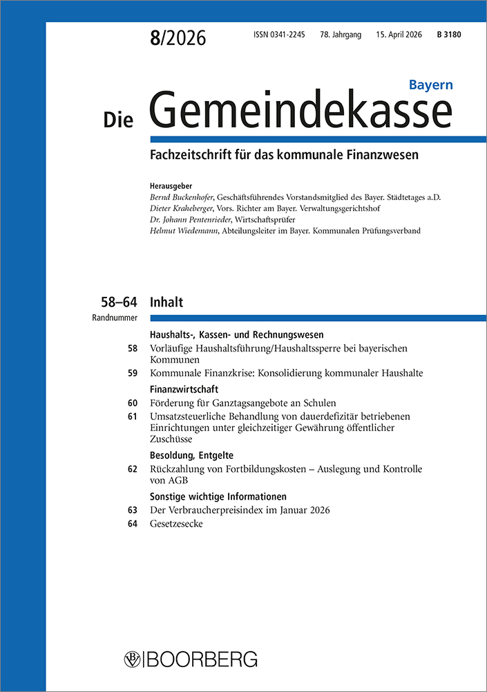 Die Gemeindekasse Bayern