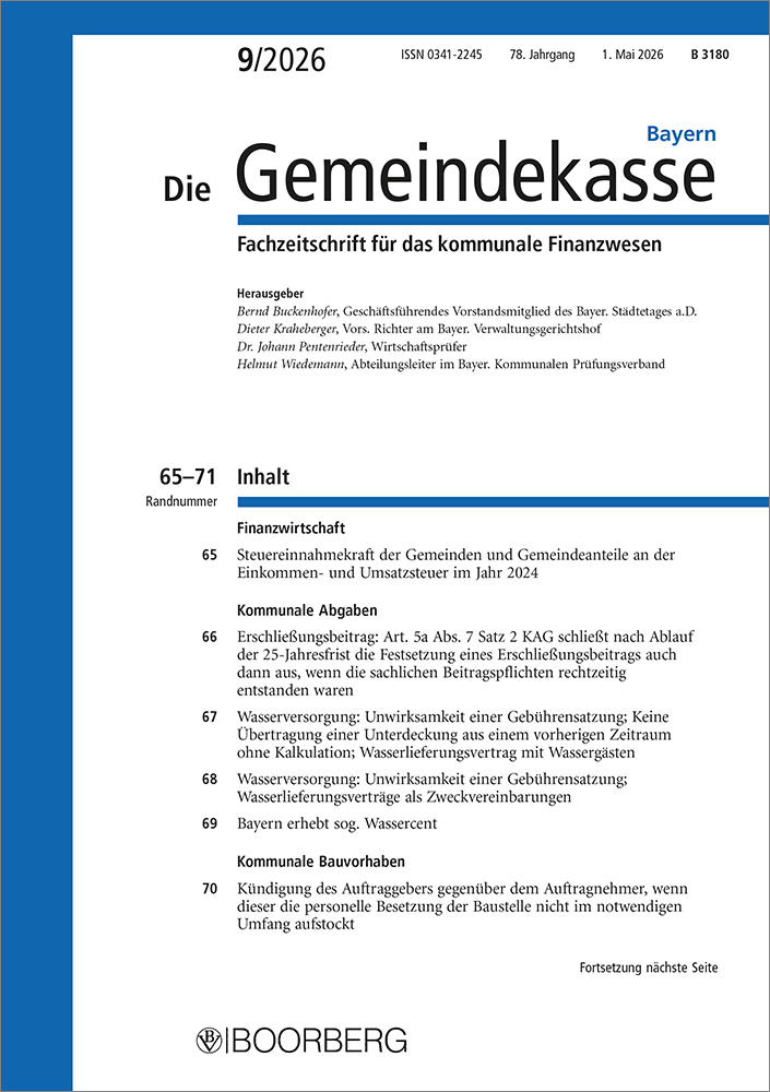 Die Gemeindekasse Bayern