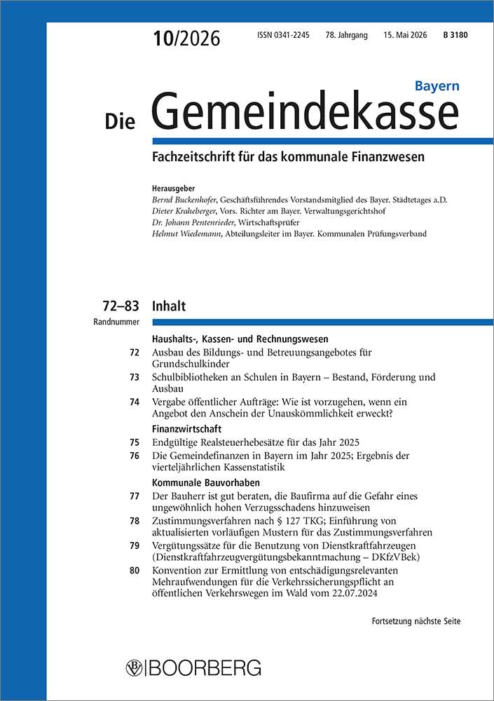 Die Gemeindekasse Bayern