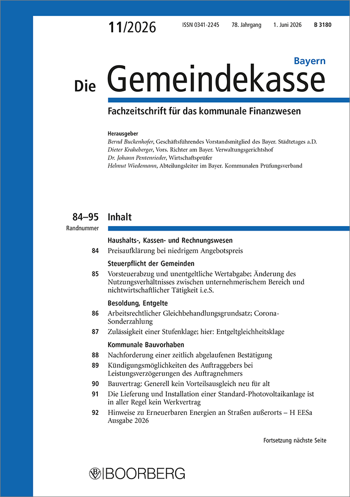 Die Gemeindekasse Bayern