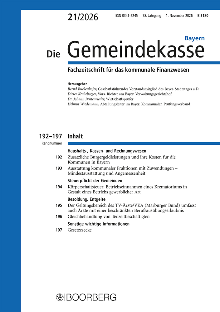Die Gemeindekasse Bayern