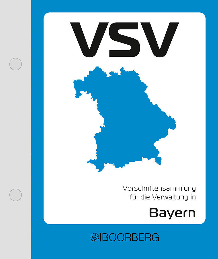 Vorschriftensammlung für die Verwaltung in Bayern (VSV) - Ergänzungsband