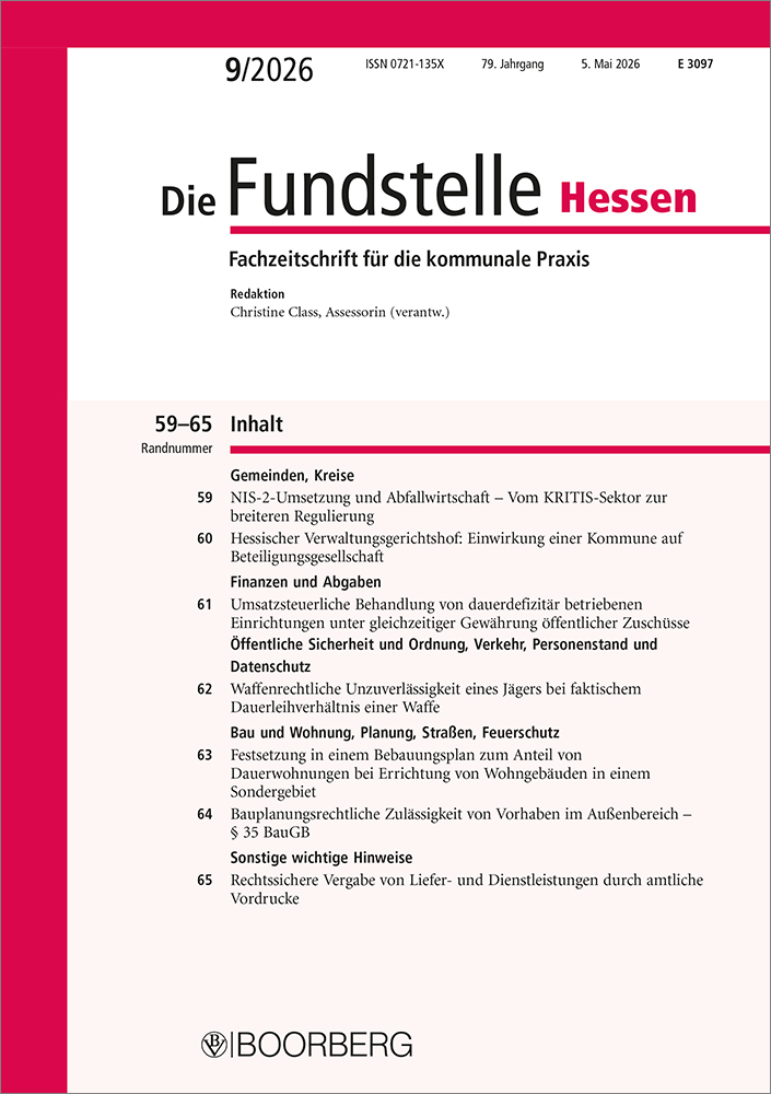 Die Fundstelle Hessen
